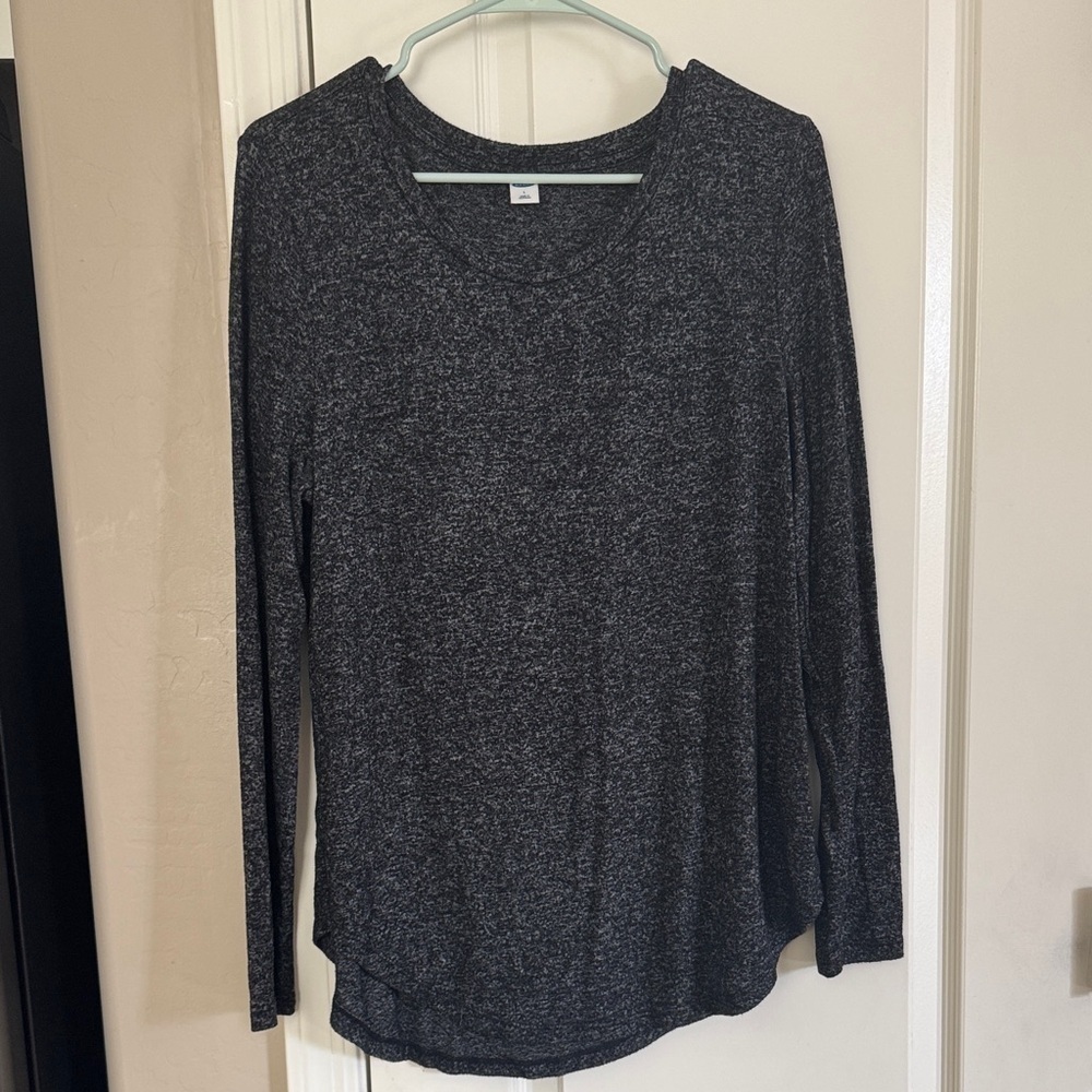 Old Navy Dark Gray Long Sleeve Blouse / B13